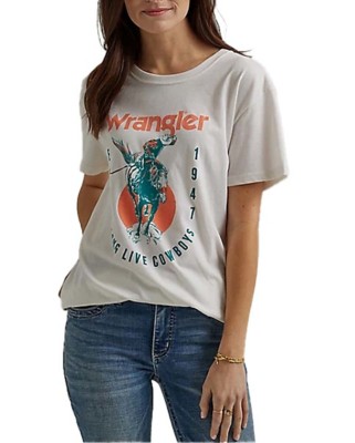 Women's Wrangler Long Live Cowboys Boyfriend T-Shirt