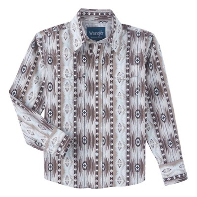Boys' Wrangler Checotah Long Sleeve Button Up Shirt