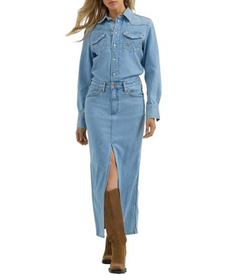 Gonna Denim Longuette – Le Garage Mode