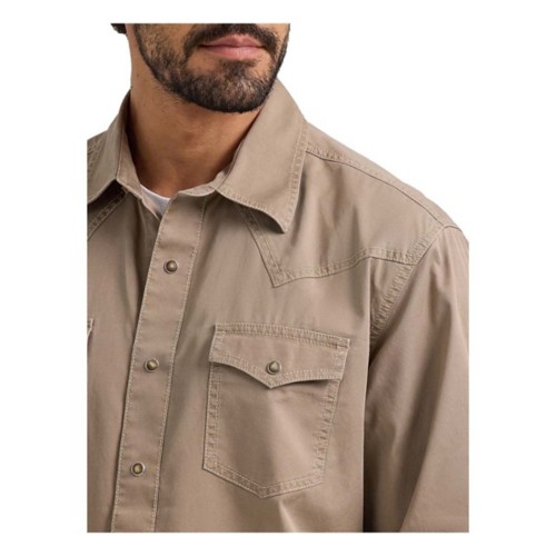 Men's Wrangler Retro Premium Western Snap Long Sleeve Button Up Shirt
