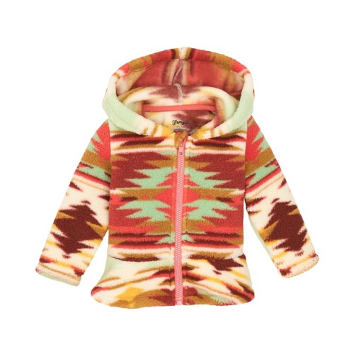Baby Girls' Wrangler Aztec Hooded Fleece Jacket Jacket