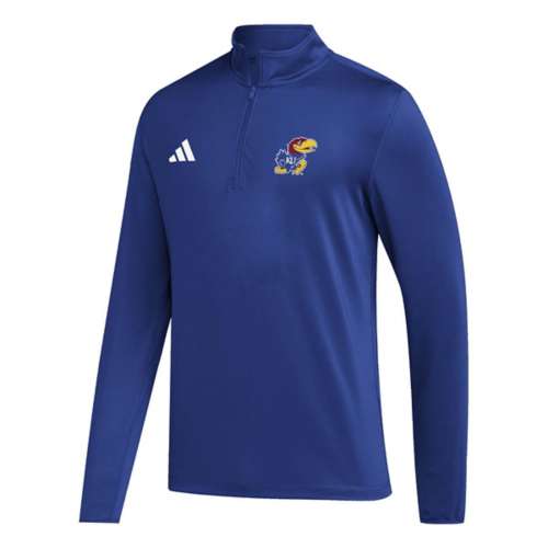 adidas Kansas Jayhawks Prime Golf Long Sleeve 1/4 Zip