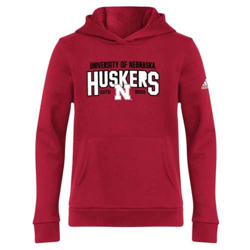 adidas Kids' Nebraska Cornhuskers Overspray Hoodie