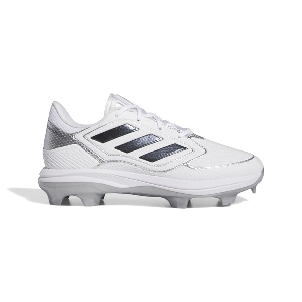 Women's adidas Adizero PureHustle 3 TPU Molded Softball Cleats 10 White Black