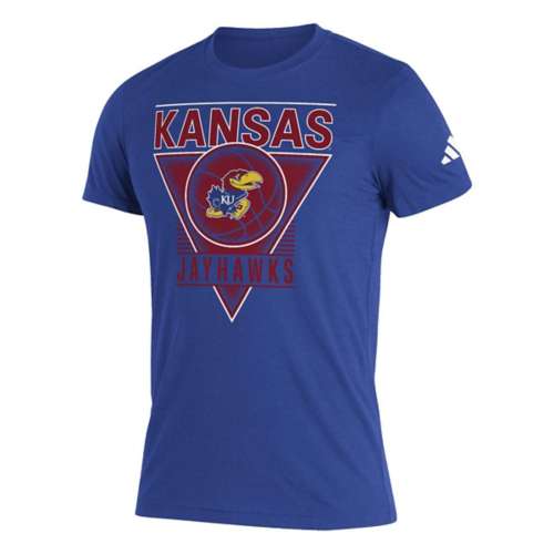 adidas skystalker Kansas Jayhawks Clutch Basketball T-Shirt