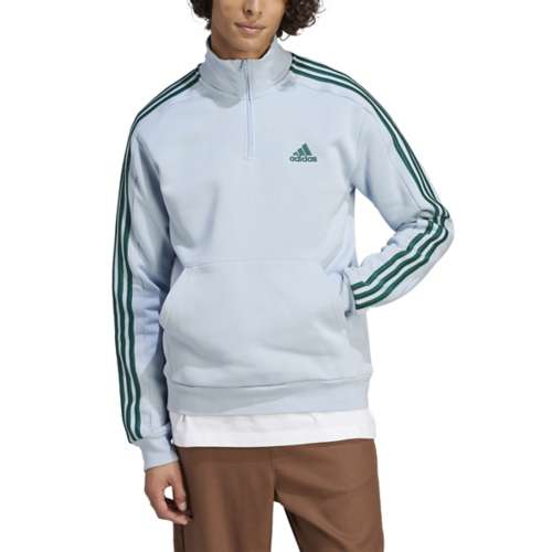 Men's adidas Essentials Fleece 3-Stripes 1/4 Zip Pullover