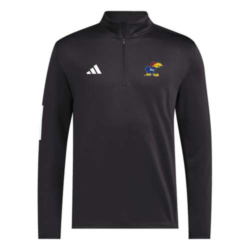 adidas Kansas Jayhawks Golf Angry Long Sleeve 1/4 Zip