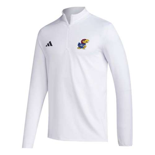 adidas Kansas Jayhawks Golf Prime Long Sleeve 1/4 Zip