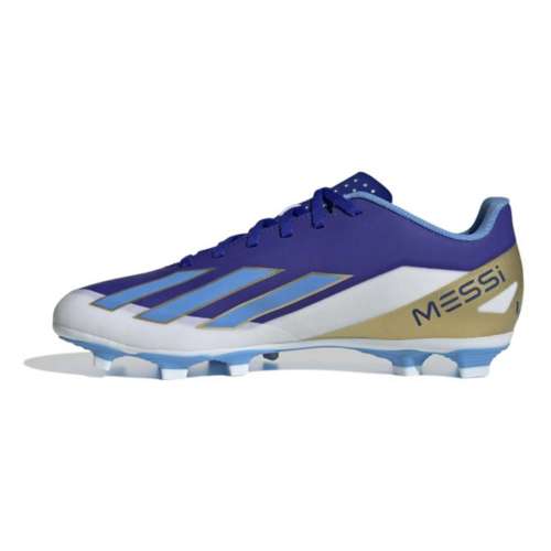 Adult adidas blue X Crazyfast Messi Club FG Molded Soccer Cleats