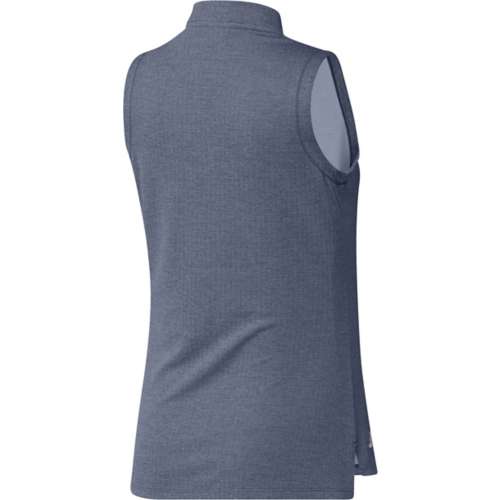 Women's adidas crate Ultimate365 Textured Sleeveless Golf Polo