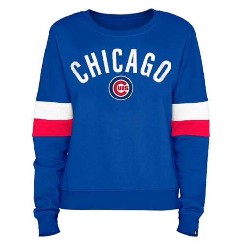 Women's New Era White/Royal Chicago Cubs Lace-Up Long Sleeve T