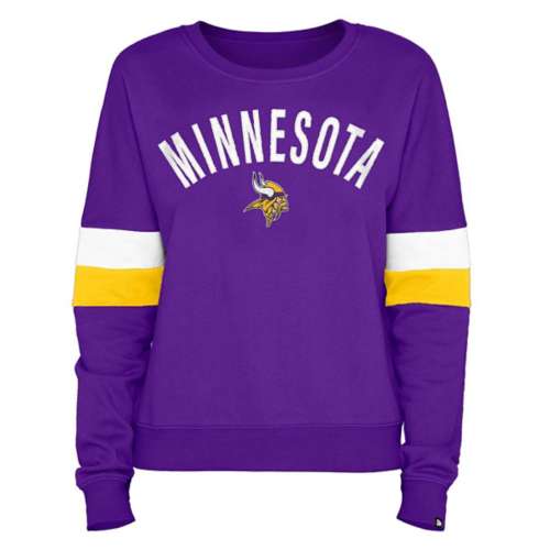 Football Fan Shop Officially Licensed NFL Crew-Neck Sweatshirt by Starter - Vikings