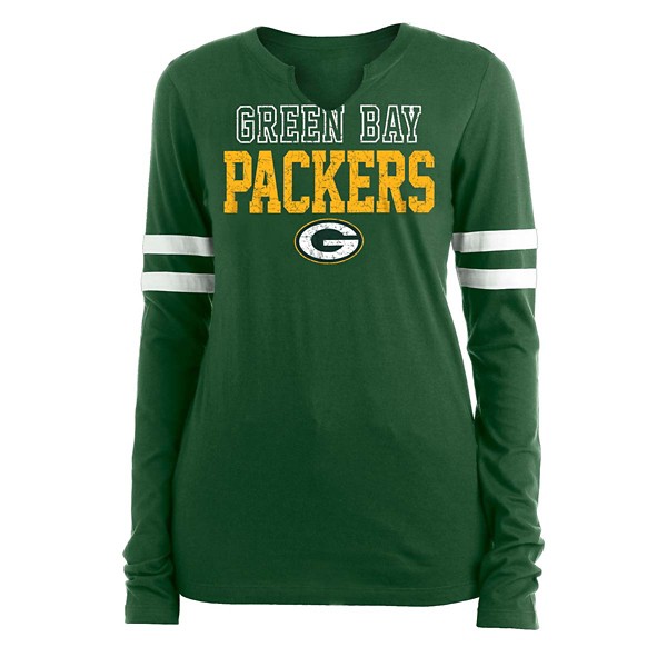New Era Women's Green Bay Packers Split Long Sleeve Shirt product image
