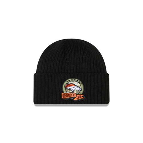 Denver Broncos NFL New Era Biggest Fan Redux Pom Beanie Knit Hat - Cyberteez