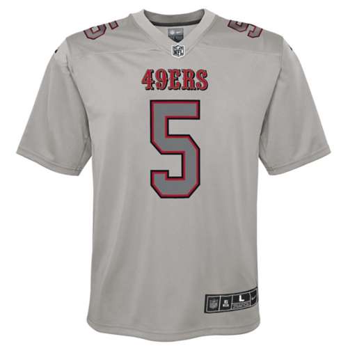 Nike Youth San Francisco 49ers Trey Lance #5 Atmosphere Grey Game Jersey