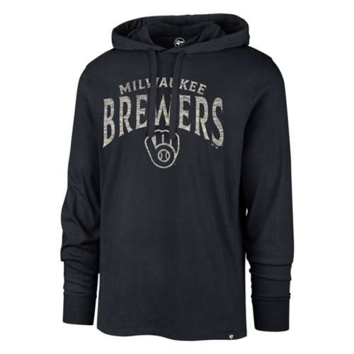 Milwaukee Brewers Men's 47 Brand Navy Pullover Jersey Hoodie - XL