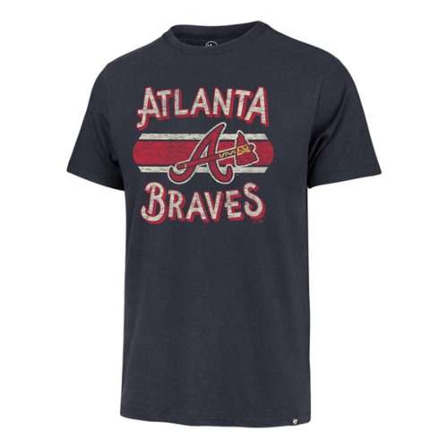 47 Men's Atlanta Braves Gray Franklin Long Sleeve Raglan T-Shirt in 2023
