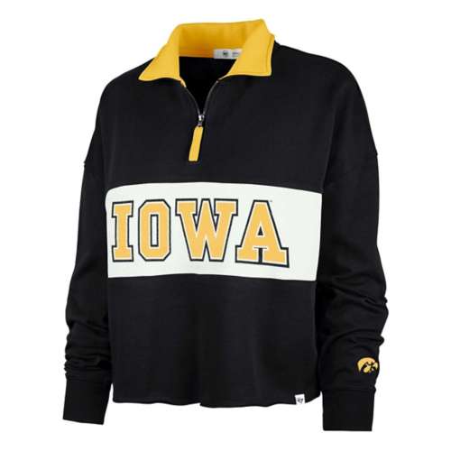 47 Brand Women's Iowa Hawkeyes Remi Long Sleeve 1/4 Zip