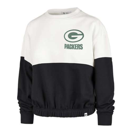 Women's Green Bay Packers 47 Brand Take Two Crewneck XLarge Sand