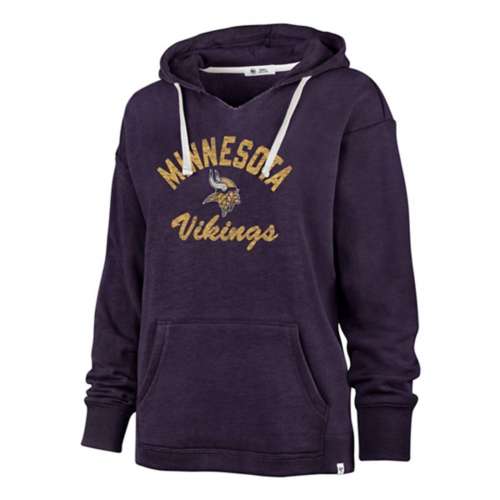 Women's Minnesota Vikings 47 Brand Wrap Hoodie Large Purple