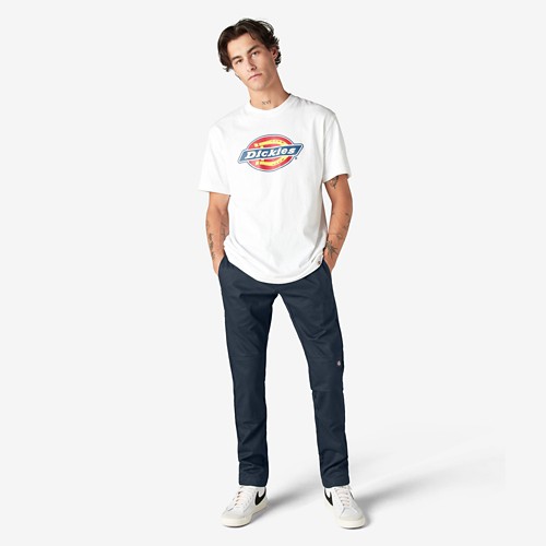 Men's Dickies Mens FLEX Skinny Fit Double Knee Work Pants