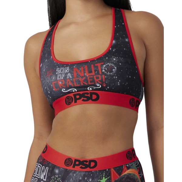 Women's PSD Elf Nut Cracker Sports Bra Small Mutli