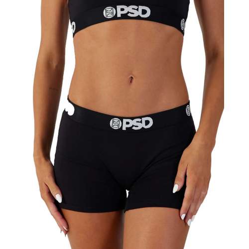 Women's PSD Solid Tone 3 Pack Boy Ruffles Shorts
