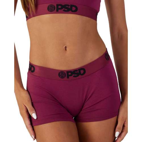 Women's PSD Solid Tone 3 Pack Boy Shorts