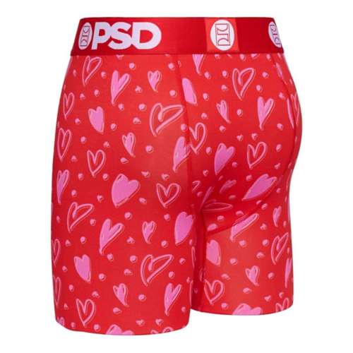 Men's PSD Scribble Heart Boxer Briefs