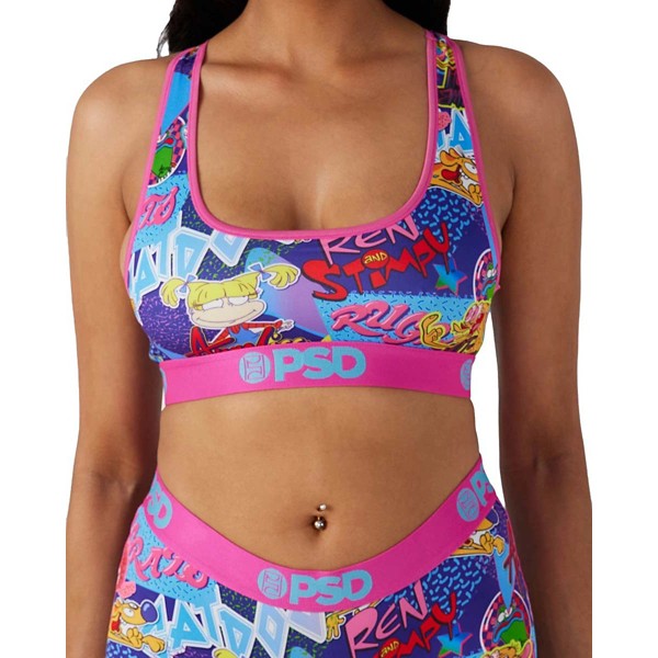 Women's PSD 90s Nick Sports Bra Medium Purple