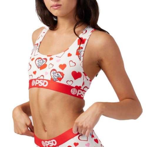 Women's PSD Berry Heart Sports Bra