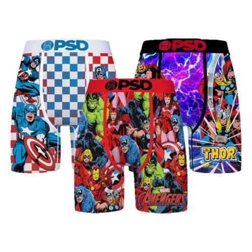 Men's PSD Marvel 3 Pack Boxer Briefs