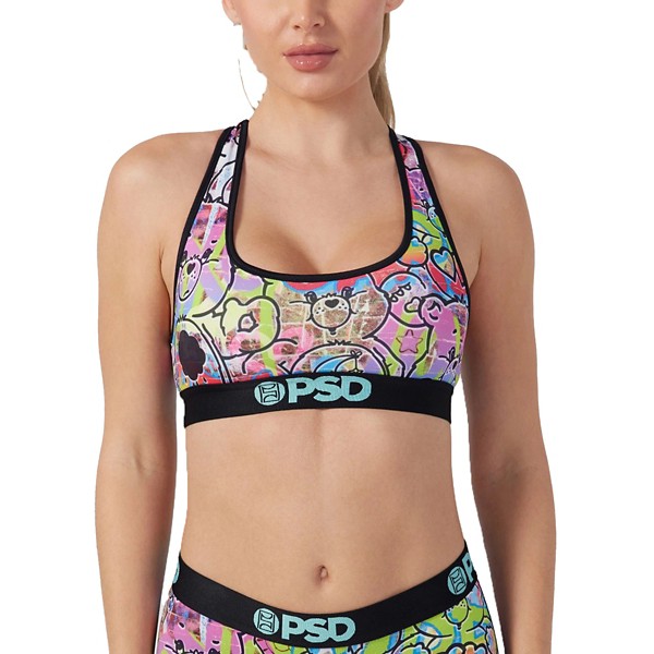 Women's PSD Care Bear Sports Bra Small City Walls