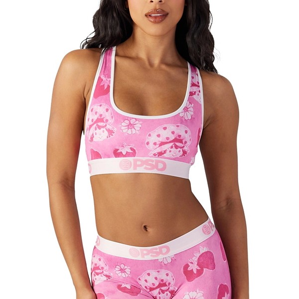 Women's PSD Strawberry Shortcake Sports Bra Medium SSC Velour