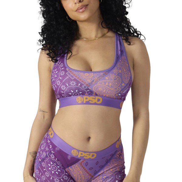 Women's PSD Sports Bra Large Purple