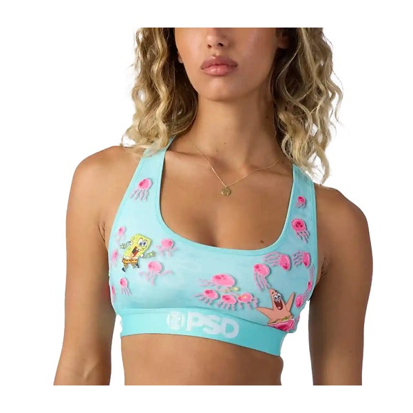 Women's PSD SpongeBob SquarePants Sports Bra Medium Jellyfish