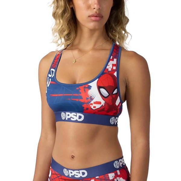Women's PSD Spiderman Sports Bra Large Spider Senses