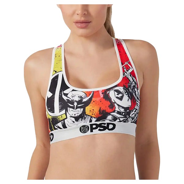 Women's PSD & Wolverine Holy Snikt Sports Bra Large Deadpool