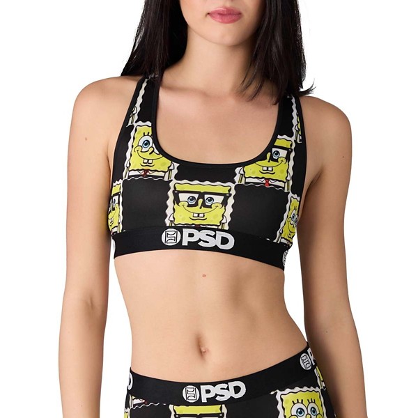 Women's PSD SpongeBob SquarePants Sports Bra Large Check
