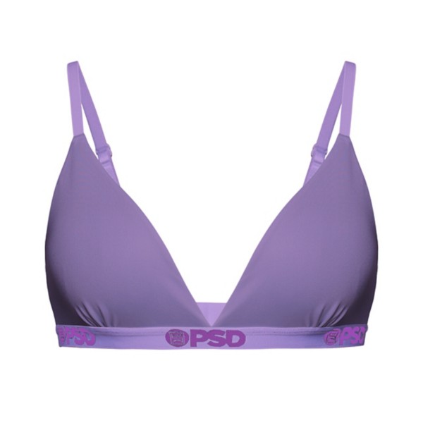 Women's PSD Mesh Solid Sports Bra XLarge Lavender