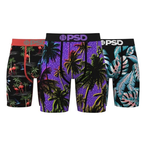 Men's PSD Lush Palm 3 Pack Boxer Briefs