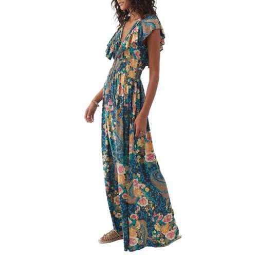 Las Vegas Raiders Women V-neck Dress Summer Floral Beach Dresses