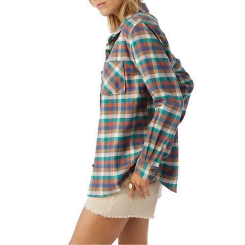 Women's O'Neill Logan Flannel Long Sleeve Button Up Shirt