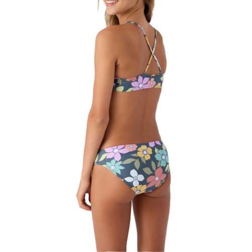 Girls' O'Neill Layla Floral Strappy Side Bralette Swim Bikini Set