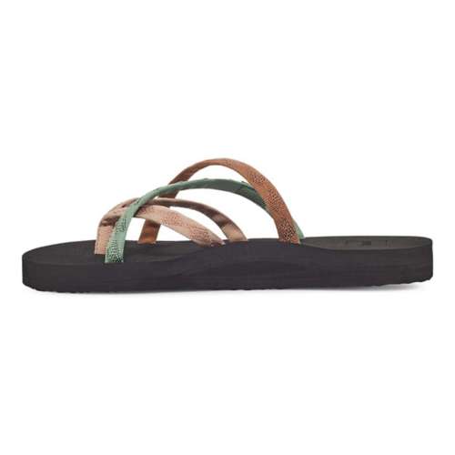 Teva Women Olowahu Mixed B Maple Sugar Multi Sandal, Size 9