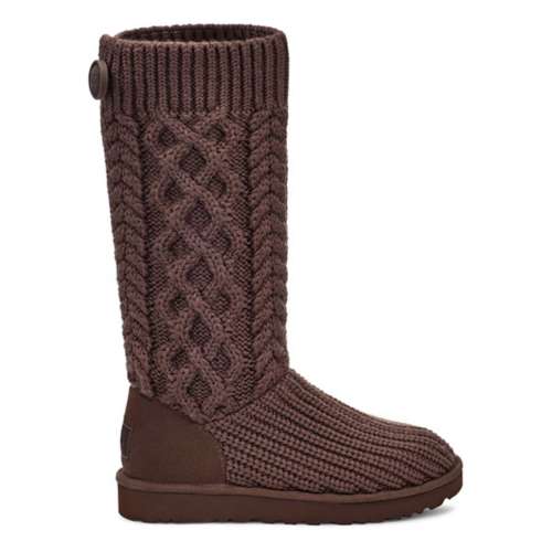 Women s UGG Classic Cardi Cabled Knit Shearling Boots SCHEELS