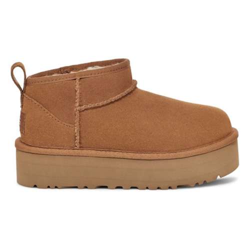 Big Kids' UGG Classic Ultra Mini Platform Shearling Flatform Boots