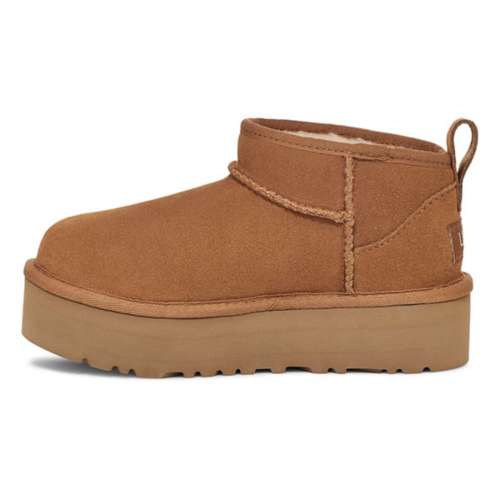 Little Kids' UGG Classic Ultra Mini Platform Shearling Boots