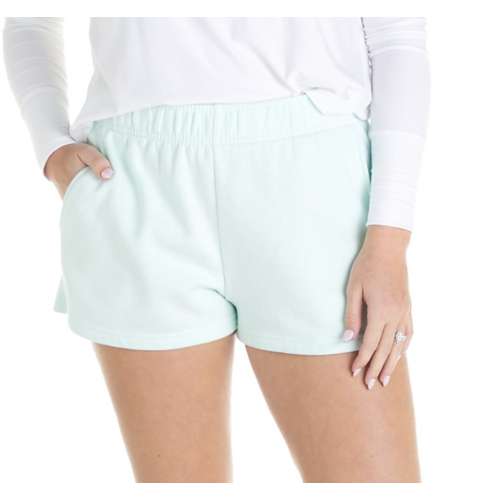Mint Blue Women's Compression Shorts, Pole Shorts