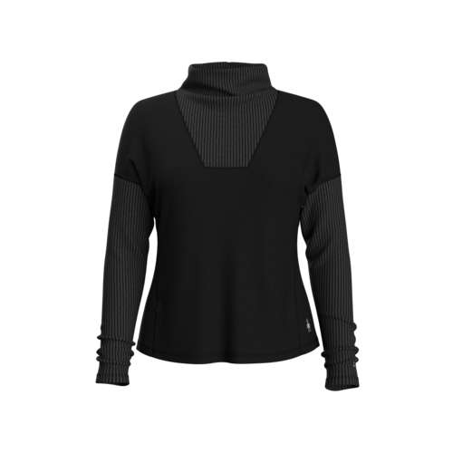 Women's Smartwool Thermal Merino Rib Mock Neck Top Long Sleeve T-Shirt